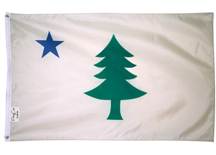 PringCor 3x5FT Large Maine State Flag Banner 1901-1903 ME (3x5FT Historical)