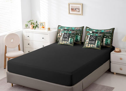 7 Piece Duck Hunting Bed in a Bag King - Rustic Farmhouse Bedding Set with Comforter, Fishing Theme Cushion Covers