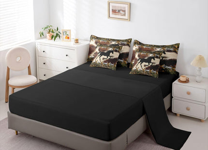 Erosebridal Camo Western Horse 7 Piece Comforter Set Full Bed in A Bag