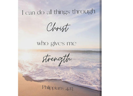Tijuboni Coastal Christian Bible Verse Wall Art 16"x20"