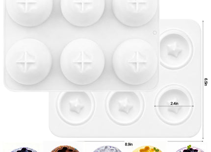 2Pack Blueberry Silicone Mold for Mousse Cake,Fruit Pudding Blueberry Molds
