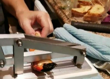 ShellShucker Stone Crab Cracker for Seafood Lobster Claw King Crab Legs Deshelling Machine No Crab Fork Needed Professional Grade Aluminum Kitchen Chef Tool