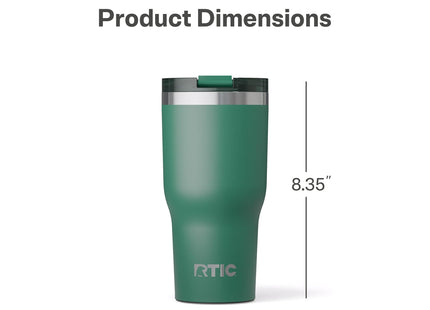 RTIC 30oz Essential Tumbler with Lid, Ceramic Lined, Pine Tree