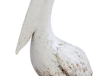 Creative Co-Op Resin Pelican with Distressed White Finish