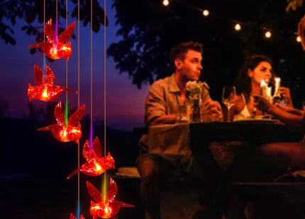 Cardinal Solar Wind Chimes for Outside, Christmas Cardinal Gifts for Women