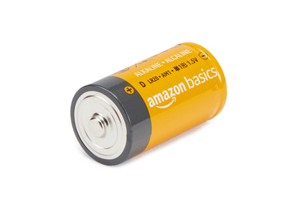 Amazon Basics 12-Pack D Cell Alkaline Batteries, 1.5 Volt, 5-Year Shelf Life, Long-Lasting Power, Reliable for Clocks and Emergency Use