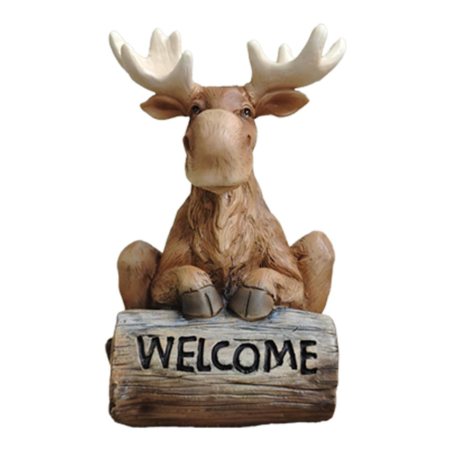 Spoontiques Moose Garden Statue - Decorative Garden Statue - Colorful Home Décor for Indoor or Outdoor Use - Patio Decoration - Garden Accessory