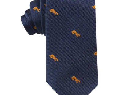 AUSCUFFLINKS Fox Skinny Tie Mens Necktie Animal Tie | Orange Fox | Birthday Gift for Guys (Orange Fox)