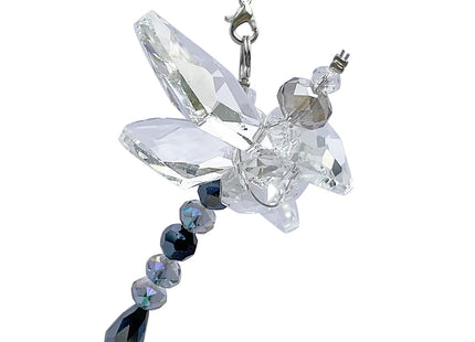 Crystal Dragonfly Suncatcher – Prism Rainbow Maker for Car, Garden, Home & Window Décor – Dragonfly Charm Gift for Mom or Grandma