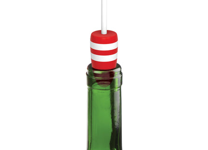 Genuine Fred NAUTI BUOY Lobster Buoy Bottle Stopper - Reusable Silicone Sealer, Wine Preserver Accessory - Nautical Beach-Inspired Design