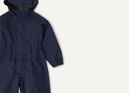 Amazon Essentials Unisex Kids' Waterproof Rain Suit, Navy, Small