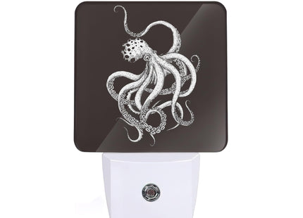 Octopus Dusk to Dawn Night Light, Auto Sensor Lamp Home Indoor Stairway Kitchen Corridor, Night Lights Plug into Wall Decor, Boys Girls Women Men Room Gifts