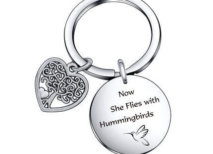 De&ai Hummingbird Keychain Sympathy Gift For Loss Of Loved One Gift - Hummingbird Charm Jewelry Bereavement Keychain Memorial Jewelry