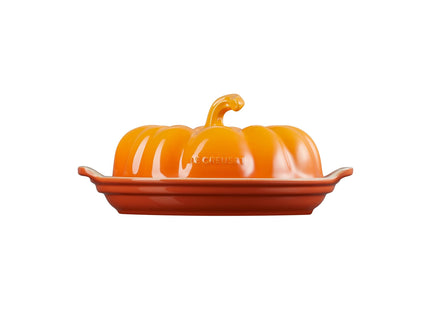 Le Creuset Stoneware Pumpkin Butter Dish, Persimmon