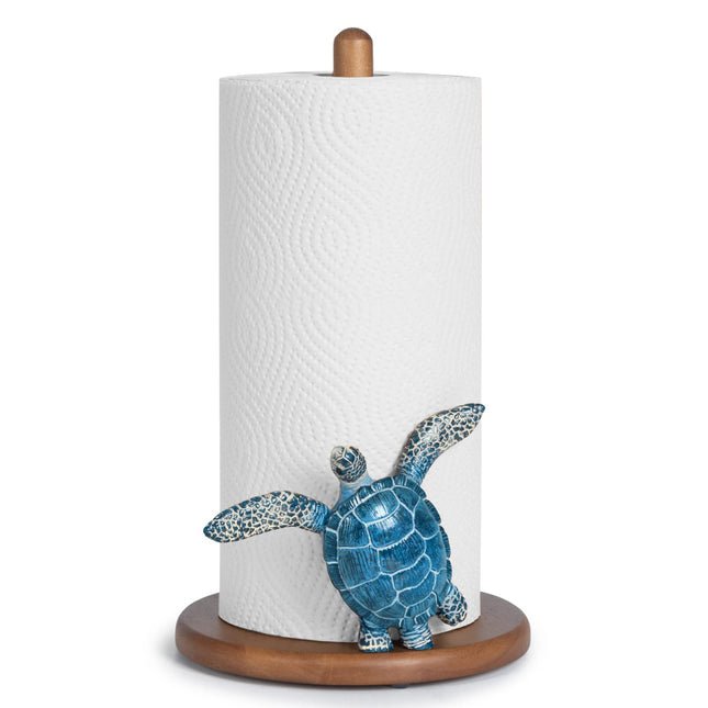 Turtle Paper Towel Holder Coastal Kitchen Decor House Sea Turtle Decorative