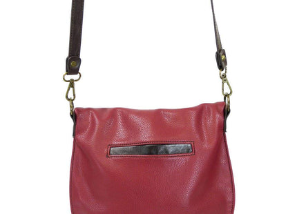 CHALA Crossbody with Charming Dragonfly Keychain -9 Color options (Burgundy_ Metal Dragonfly
