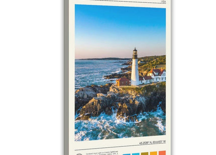 DADADADANIU Maine Photo, Maine Wall Decor, United States Poster, USA Outstanding Landscape Wall Art Poster for Home School Wall Hanging Office Kitchen Decor GiftFrame 16x24inch