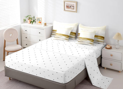Erosebridal Abstract Beach 7 Piece Comforter Set Set Yellow Oil Twin
