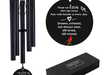 Cardinal Wind Chimes for Loss of Loved One, Memorial Gifts for Loss of Father Mother, 30Inch Cardinal WindChimes Outdoor Garden Decor