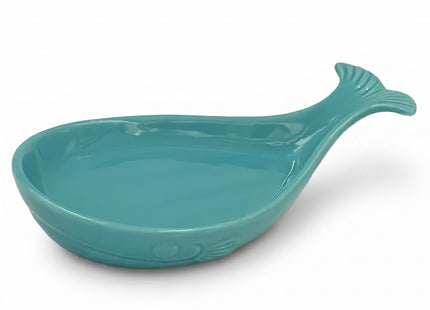 Ceramic Whale Spoon Rest for Stove Top, Unique Kitchen Decor