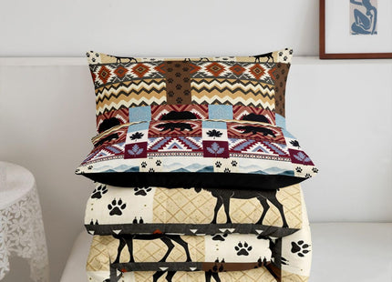 Feelyou Rustic Bear Comforter Set Kids Wild Animal Cute Deer Comforter