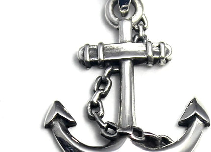 COSUMOSU Nautical Anchor 925 Sterling Silver Pendant - chain