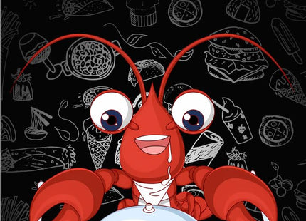 LshyMn Lobster Apron for Home Kitchen Cooking Chef Apron 33.4x27.5 Inches