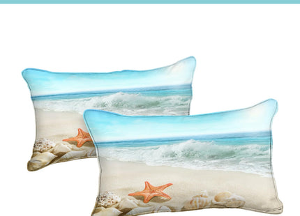 Bedbay Seashell Comforter Coastal Bedding Comforter Set Twin Size Boys Girls Beach Theme Bedding Set Room Decor Starfish Seashore Beach Quilt Set 2 Pcs (Conch,Twin)
