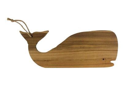 Whale Shape Wooden Serving Cutting Board Platter 16.5"