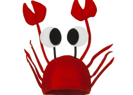 Men's Women's Novelty Hat 3D Lobster Crawfish Crab Seafood Hat with Claws (Crab)