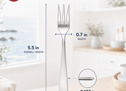 Maine Man Oyster Seafood Cocktail Appetizer Fork, Japanese18/8 Stainless Steel, Set of 4