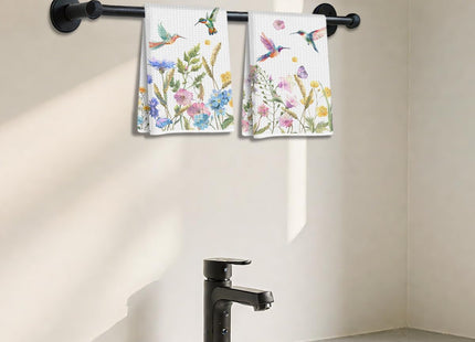 CQM 2Pcs Hummingbird Kitchen Towels Hummingbird Gifts for Women Dish Towels