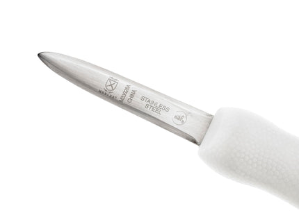 Mercer Culinary Boston Style Oyster Knife with Poly Handle, 3 Inch, White
