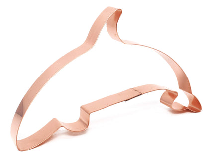 The Fussy Pup Orca/Killer Whale Cookie Cutter - 6.25 X 3.75 Inches, Handcrafted Copper, 1 Piece