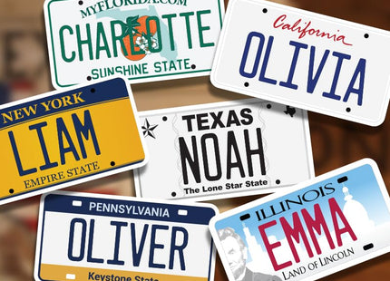 Customizable Maine License Plate Sticker - Any Text Name Custom