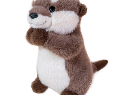 Karoeiwa Cute Prayer Otter Stuffed Animal 9.8 inch Wild Realistic Sea Otter Animal Plush Toys Soft Plushies Huggable Dolls Birthday Gifts for Kids Adults