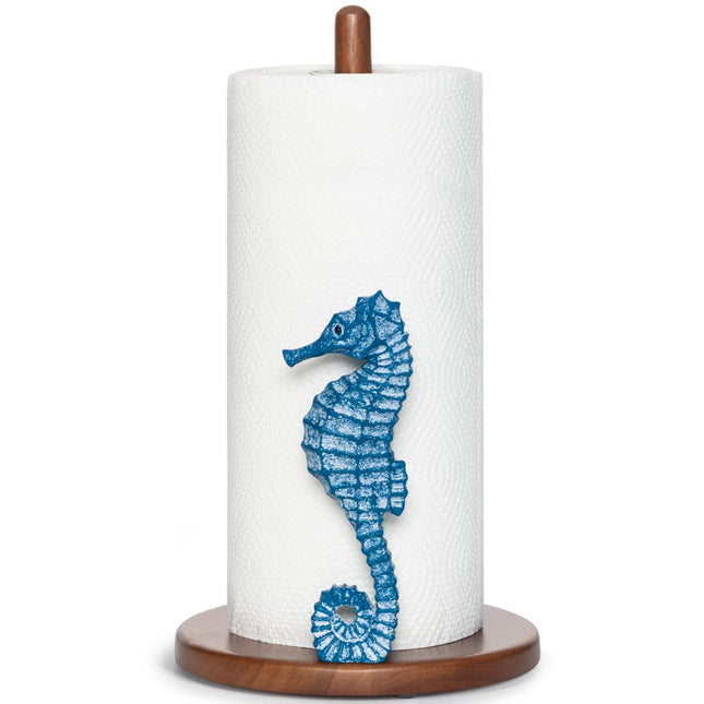Seahorse Paper Towel Holder Beach House Decor Coastal Kitchen Decorative