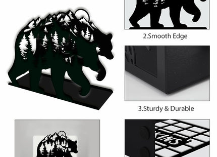 SUPERDANT Forest Bear Napkin Stand Napkin Holder For Farmhouse Decor