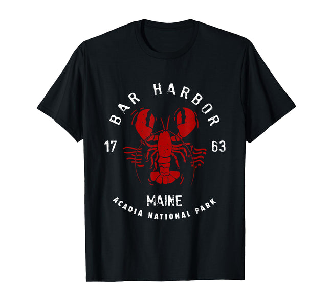 Vintage Acadia National Park Bar Harbor Maine Lobster Funny T-Shirt