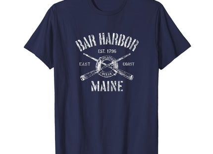 Bar Harbor Maine ME T-Shirt Vintage Nautical Boating Tee T-Shirt
