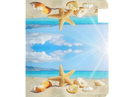 ALAZA Summer Beach with Starfish and Shells Magnetic Mailbox Cover MailWraps Garden Yard Home Decor for Outside Oversized-25.5" x20.8"