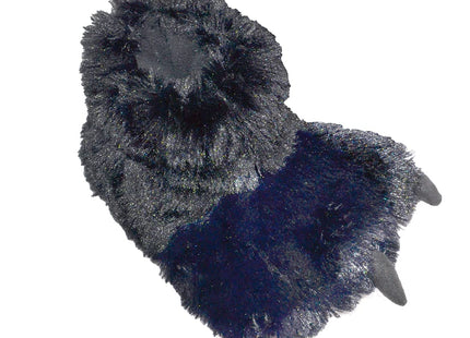 Millffy Funny Bear Paw Slippers - Adult & Kids Monster Dino Slippers (Black Bear, Small)