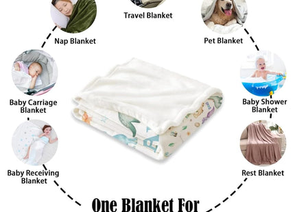 PUTALENG Personalized Baby Boy Blankets Woodland,Woodland Name Blanket, Custom Boy Safari Blankets, Deer & Bear Name Throw, Forest Nursery, Birthday Gift