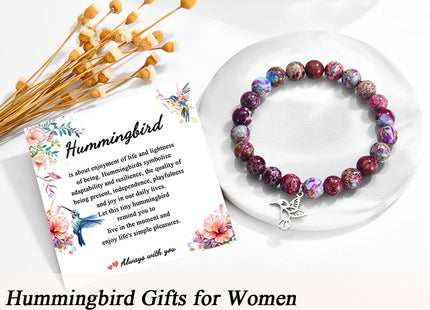 Hummingbird Gifts for Women, Inspirational Hummingbird Bracelet Jewelry