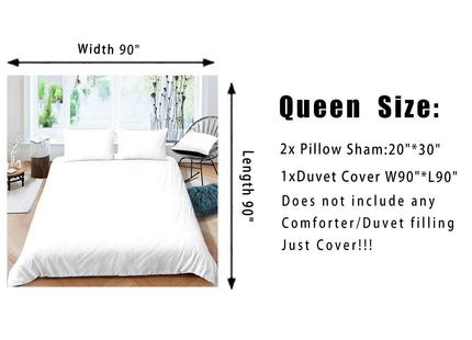 Feelyou Jellyfish Ocean Comforter Cover Set Breathable Full