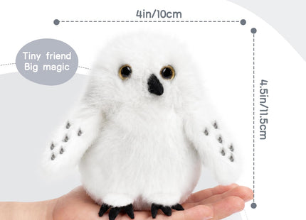 Niceup 4.5" Owl Stuffed Animal White Snowy Owl Plush Keychain