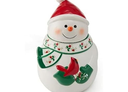 Pfaltzgraff Winterberry Snowman Cookie Jar, 10 Inch