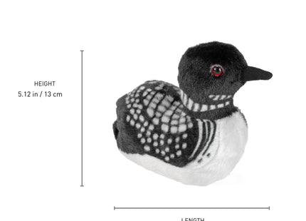 Wild Republic Audubon Birds Common Loon Plush with Authentic Bird Sound, Stuffed Animal, Bird Toys for Kids & Birders