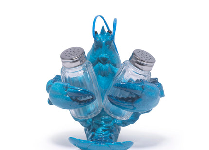 Hodao Lobster Salt and Pepper Shaker Set with Holder, Beach Kitchen Decor