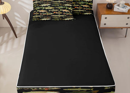 Feelyou Fishing Comforter Set Full Zipper Bedding Set